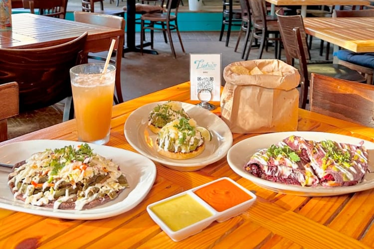 A selection of Mexican dishes on a table