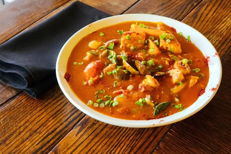 Red curry seafood from Gordy's Sichuan Café