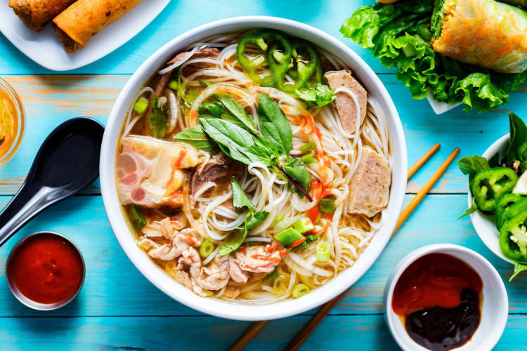 Noodle soups are popular Hanoi foods