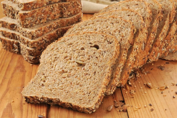 Sprouted wholegrain bread is one of the healthiest breads to eat