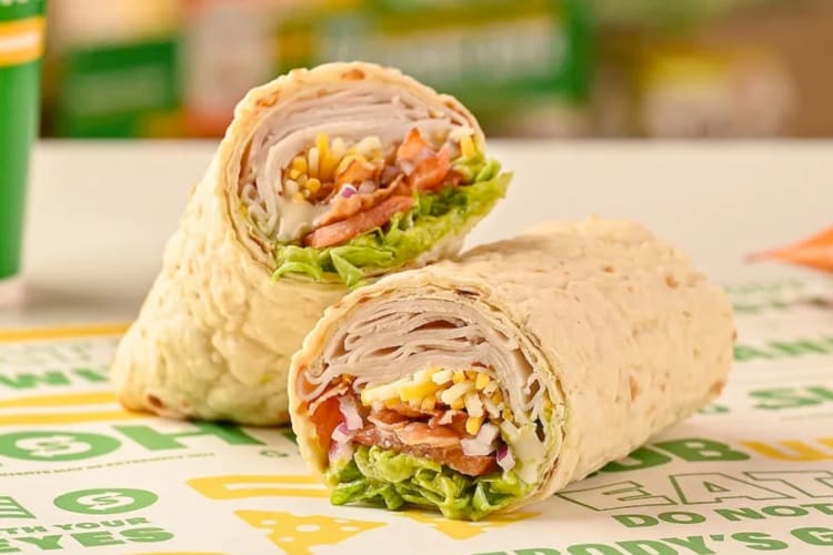 The new lavash-style wrap is one of the healthiest breads at Subway