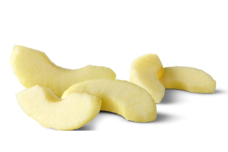 Apples slices without skin from McDonald's