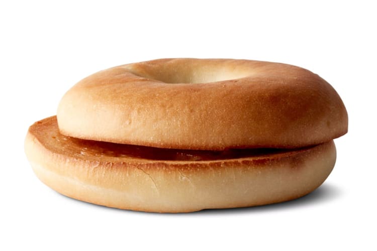 A plain toasted bagel