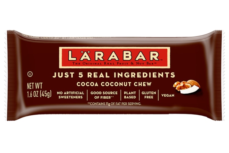 Larabar Cocoa Coconut Chew is one of the healthiest breakfast bars