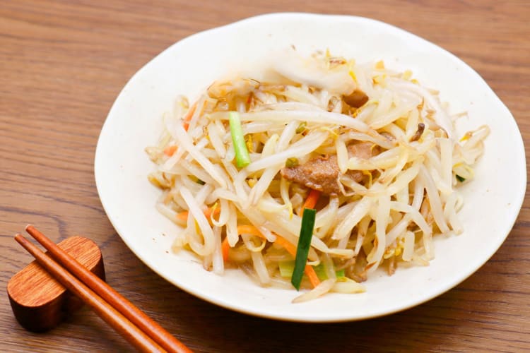 Bean sprouts lightly stir fried are one of the healthiest Chinese foods