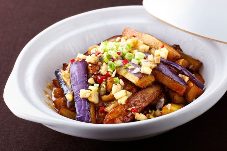One of the healthiest Chinese foods is eggplant