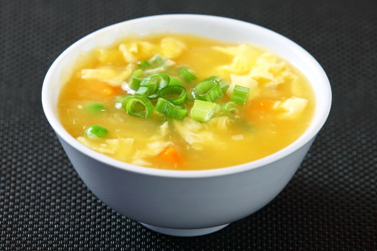 Egg drop soup is one of the healthiest Chinese foods