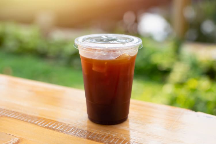 Iced coffee from a fast food outlet.