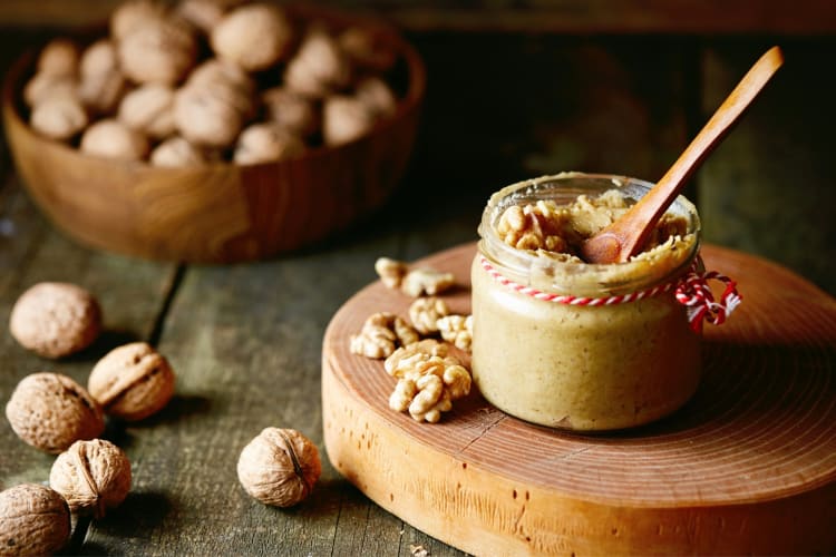 One of the healthiest nut butters is walnut butter