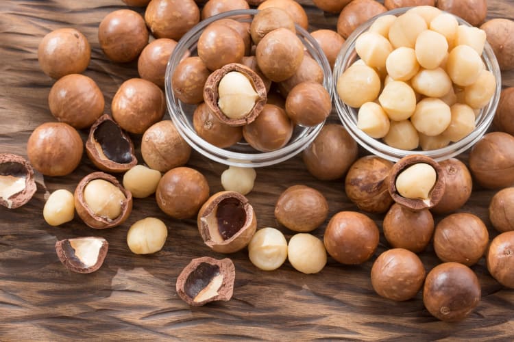 Macadamia nuts are one of the healthiest nuts to eat