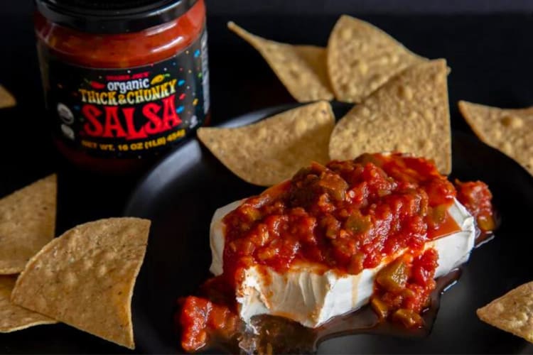 Organic salsa is a one of the most popular healthiest snacks at Trader Joe's