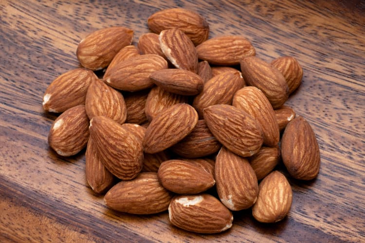 Roasted almonds are one of the healthiest snacks at Trader Joe's