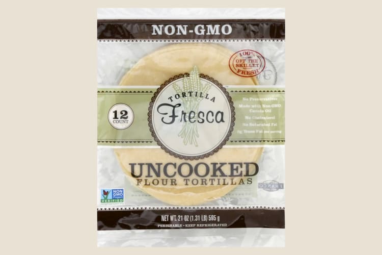 A bag of Fresca uncooked tortillas