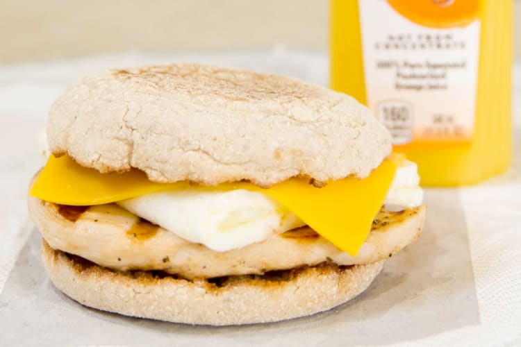 The Chick-fil-A: Egg White Grill is a healthy fast food breakfast dish