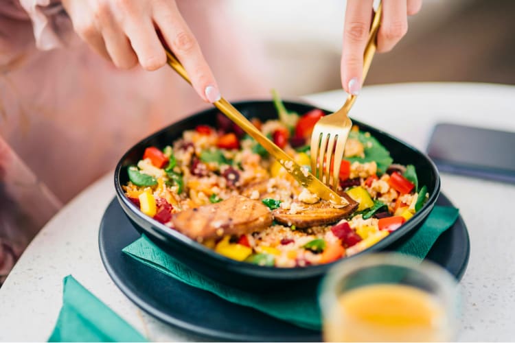 Heart Healthy Meal with quinoa