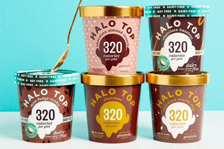 Halo Top is a popular high-protein ice cream