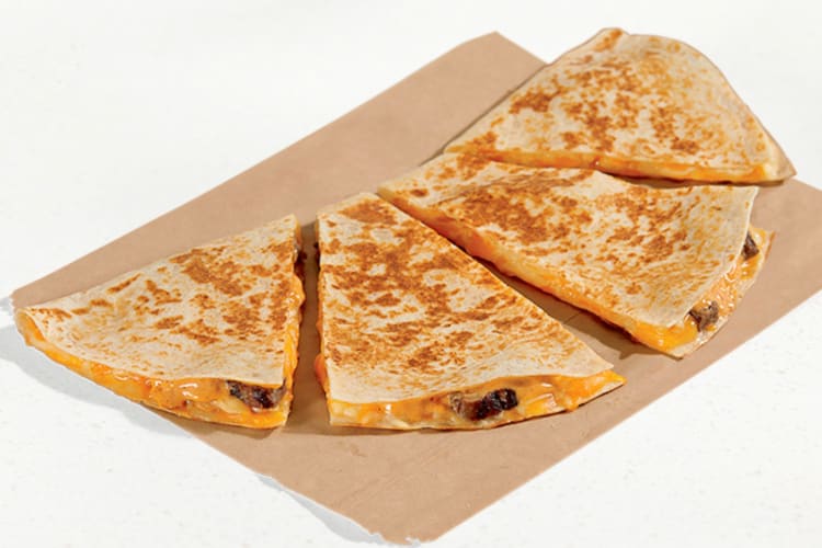 A Steak Quesadilla is one of the best high-protein Taco Bell items