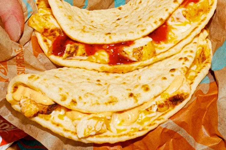 Two Chicken Flatbread Melts from Taco Bell