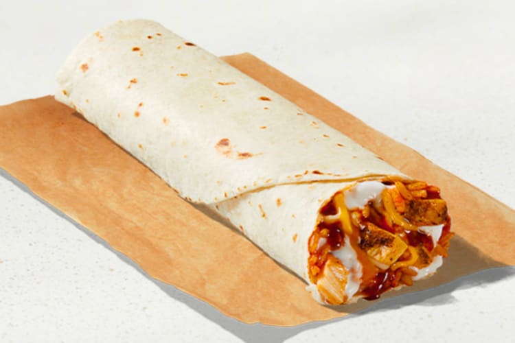A Chicken Enchilada Burrito from Taco Bell