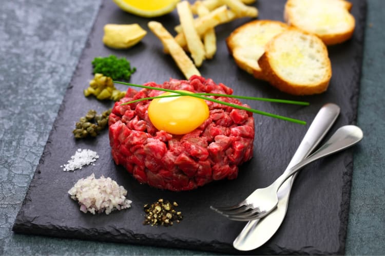 You can get steak tartare on the IHOP secret menu