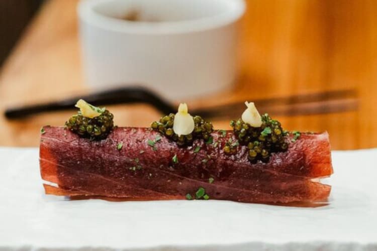 Close-up shot of a meal from the D.C. restaurant Imperfecto