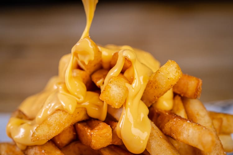 Fries with American cheese