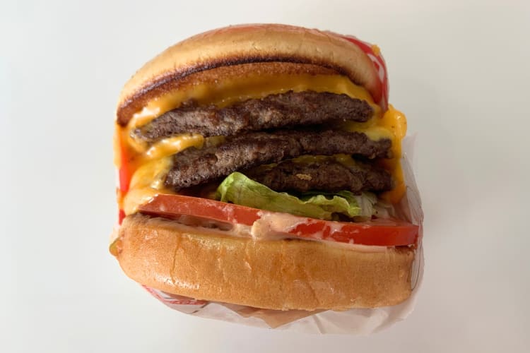 A 3x3 burger is one of the In-N-Out secret menu items