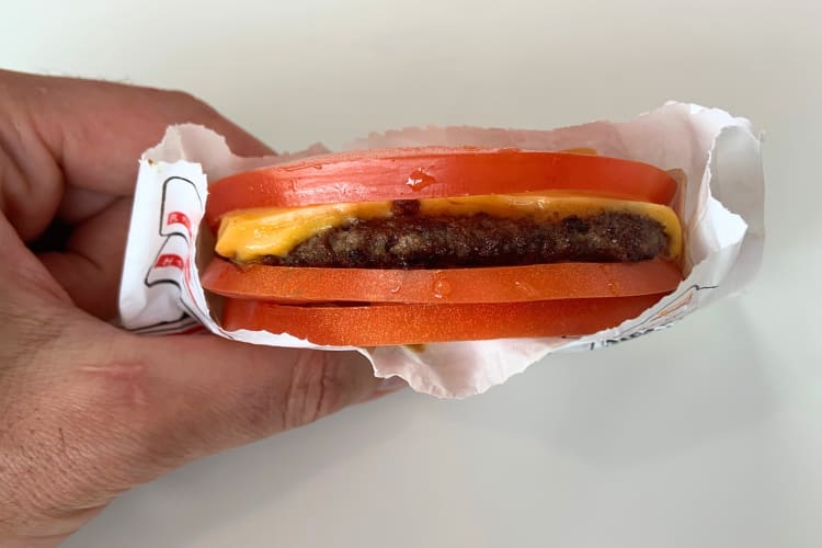 The tomato wrap burger is a low-carb In-N-Out secret menu item