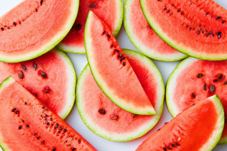 Red watermelon slices