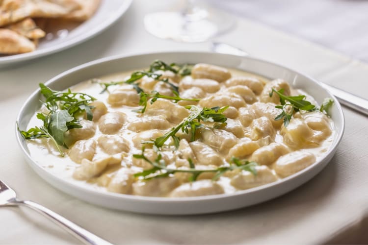 Gnocchi ai quattro formaggi from an Italian restaurant in Toronto.