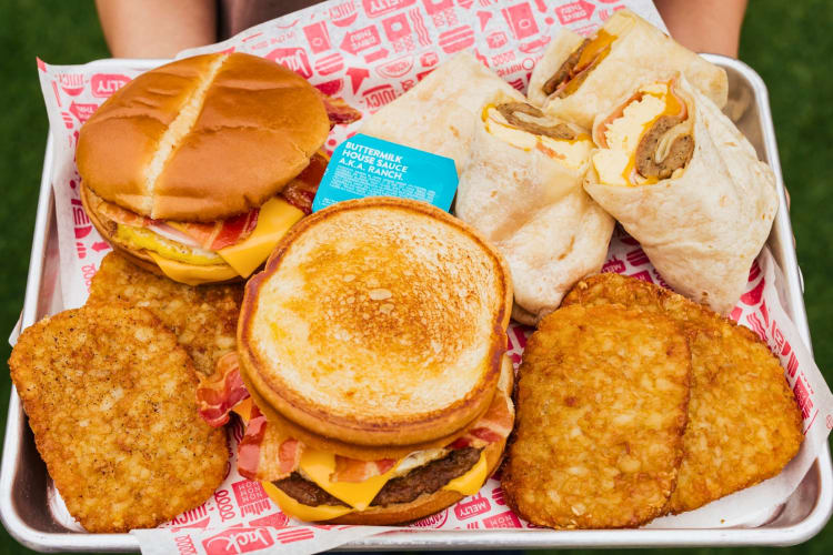 Jack in the Box breakfast platter