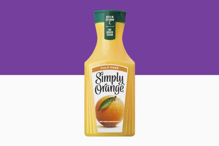 Try the Simply Orange juice for breakfast at Jack in the Box 