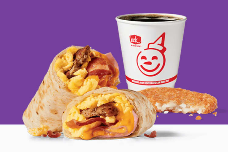Jack in the Box breakfast burrito