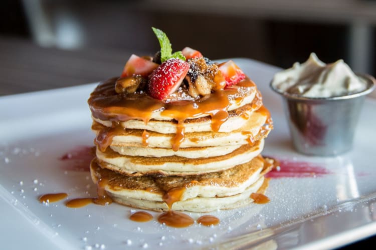 Pancakes are a popular food for breakfast in Bristol.