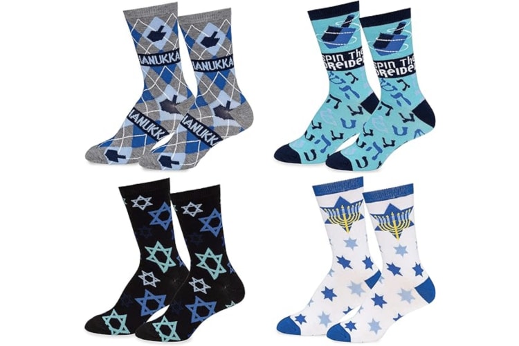 Novelty socks make a fun Hanukkah gift