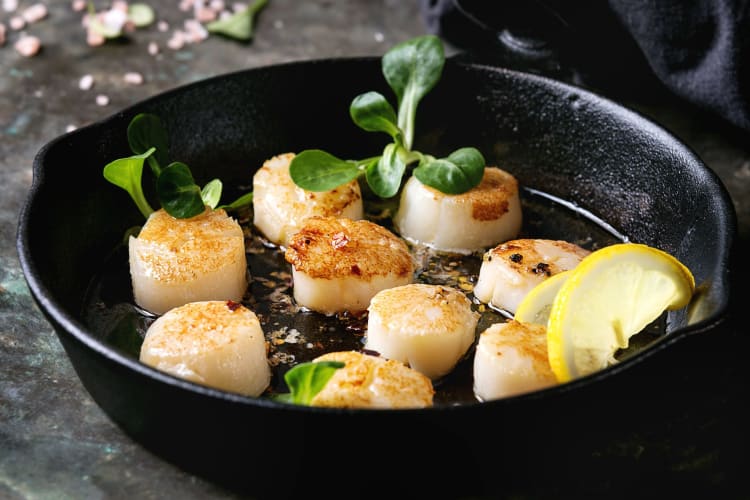 seared scallops