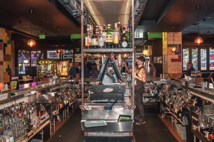 A bar arcade is a fun date idea in San Diego