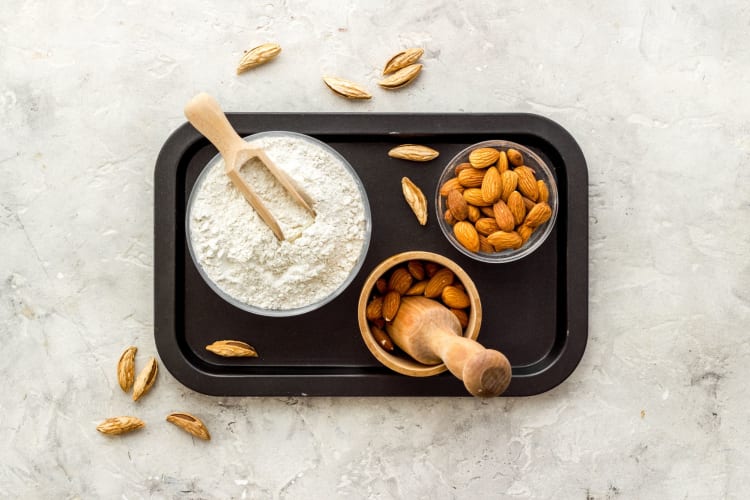 almond flour pestle mortar