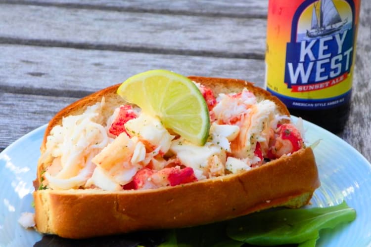 A lobster roll is a can't-miss Key West food