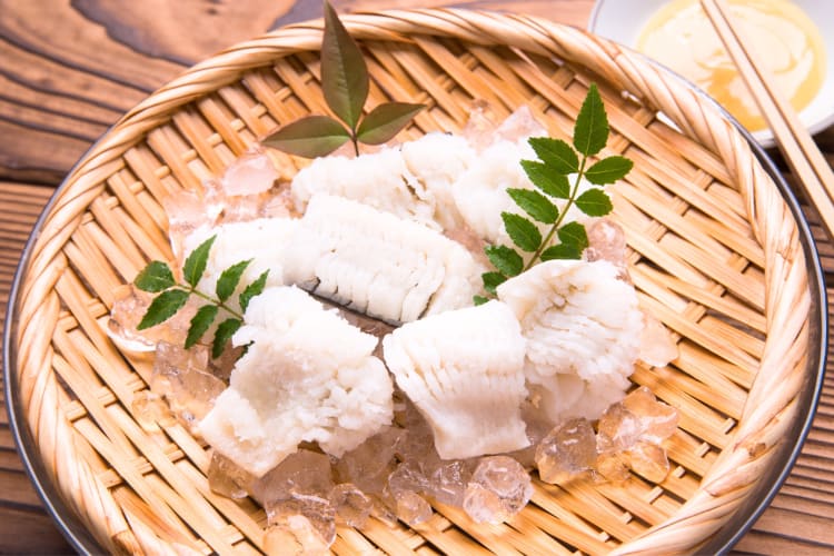 Pike conger eel is a popular ingredient in Kyoto food