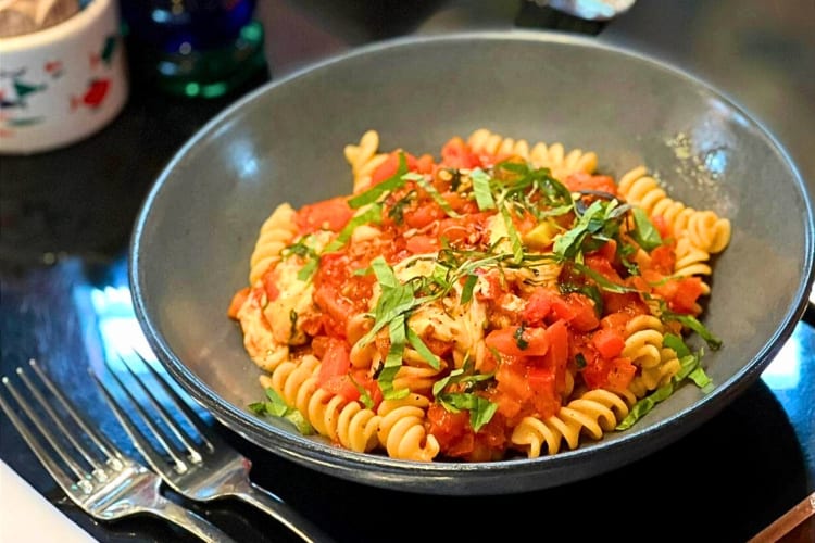 Pasta from La Griglia, a romantic restaurant in Houston