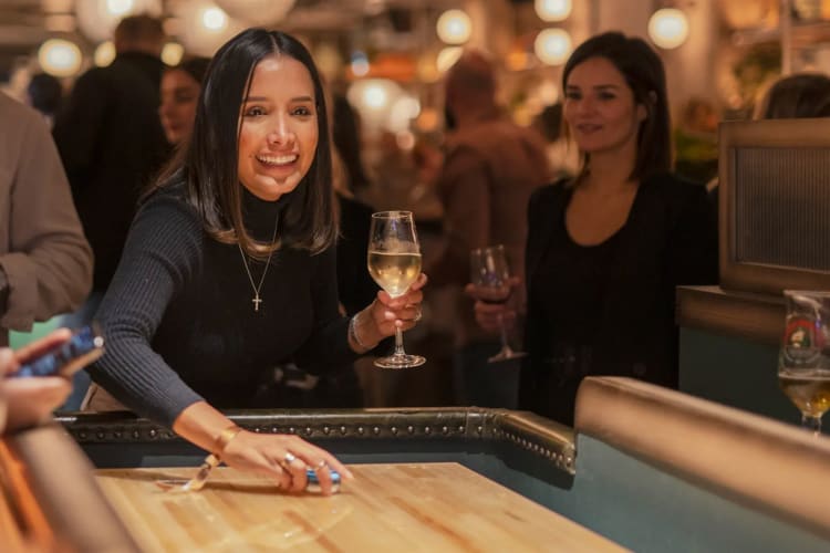 A night out at Electric Shuffle is an exciting date idea in Leeds