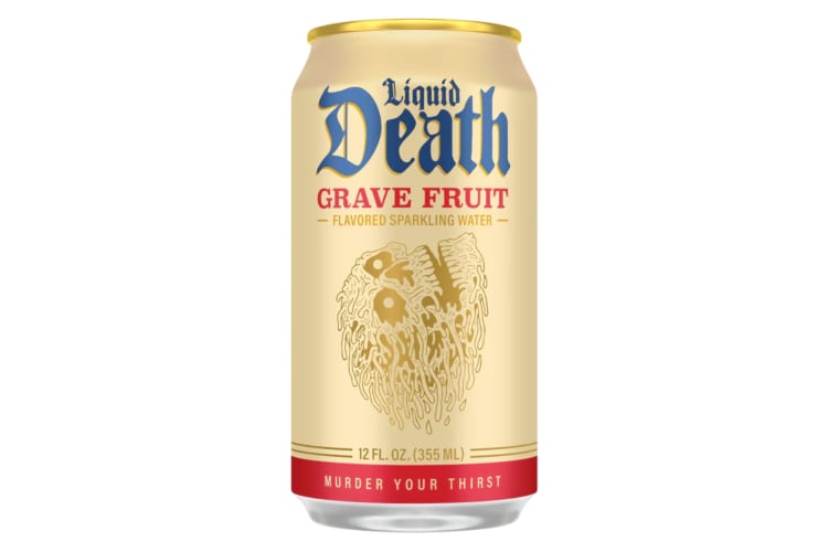 A can of Grave Fruit by Liquid Death