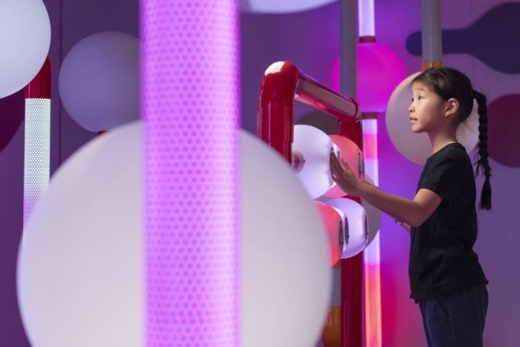 A child exploring the wonderful world of science at London's Science Museum.