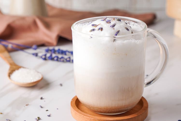 london fog latte is cozy, creamy with soothing notes of lavender