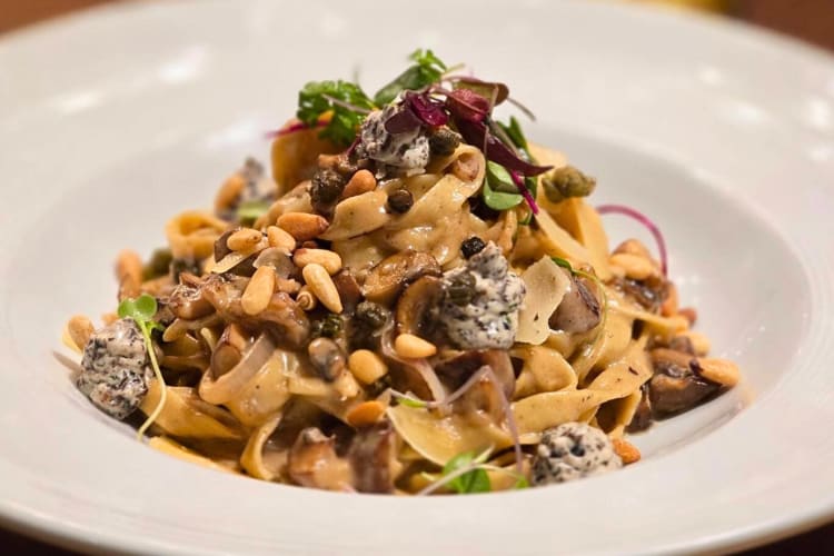 Pasta ala champignon from Lorén, a Spokane restaurant