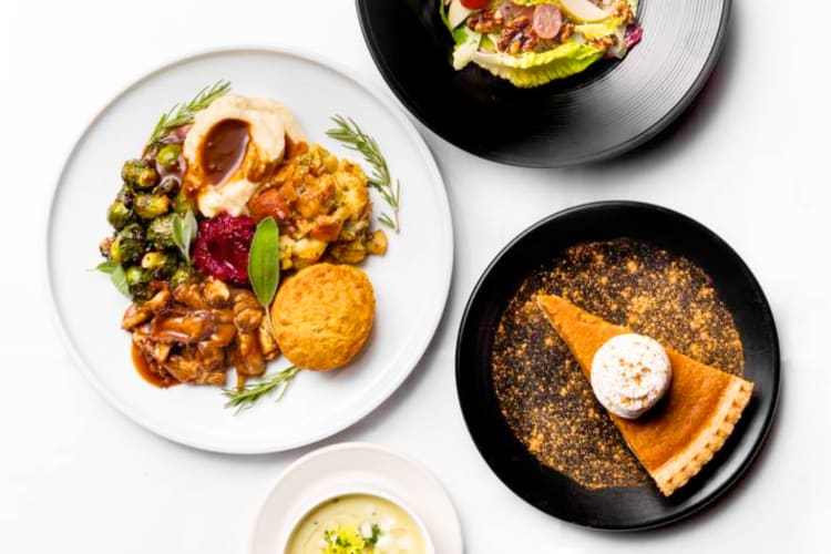 Crossroads Kitchen is a vegan Los Angeles restaurant open on Thanksgiving