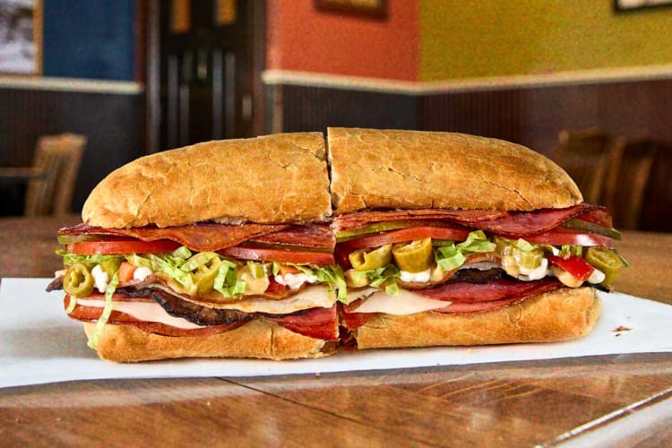 Lucky 7 sandwich, with a variety of meats and cheeses, from the Potbelly secret menu