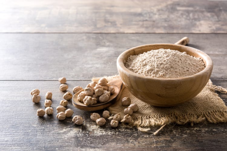 Chickpea flour can be used as an oat flour substitute 
