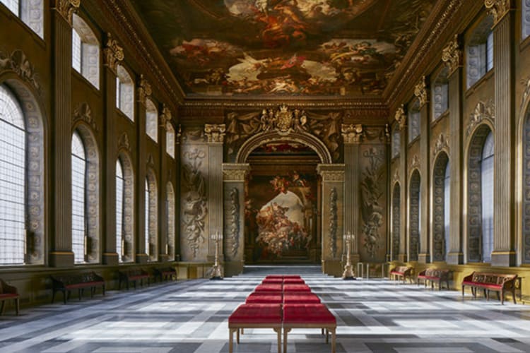 The Painted Hall is a beautiful date spot in London